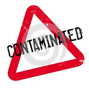 Contaminated rubber stamp photo