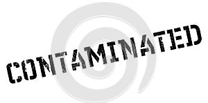 Contaminated rubber stamp photo