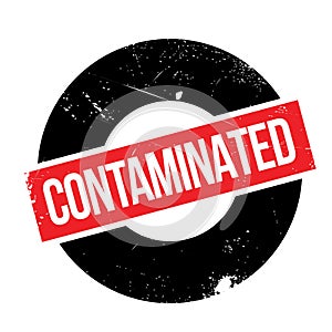 Contaminated rubber stamp photo