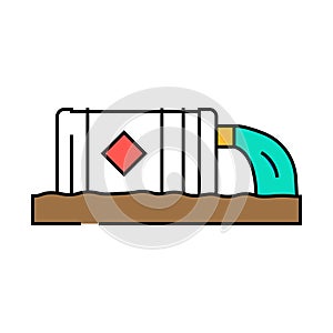 contaminated sites hydrogeologist icon color illustration photo