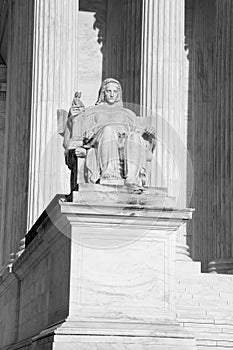 The Contemplation of Justice statue photo