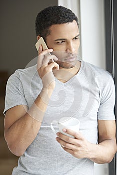 Contemplative young man