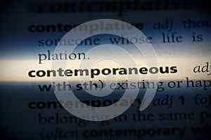 Contemporaneous