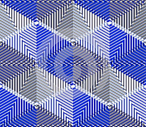 Contemporary abstract endless EPS10 background, three-dimensional repeated pattern. Decorative graphic entwine transparent