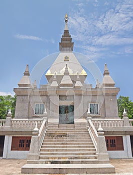 Contemporary Buddhist pagoda in northern of Thailand
