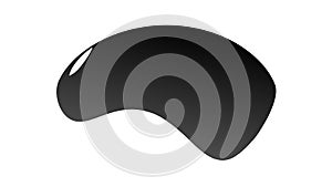 Contemporary Dark Gradient Abstract Oval Design, vector design Generative AI