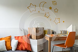 Contemporary designed room for teenager photo