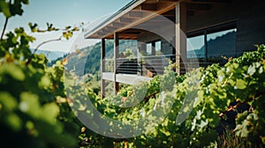 Contemporary Diy Cabincore House With Vineyard Balcony