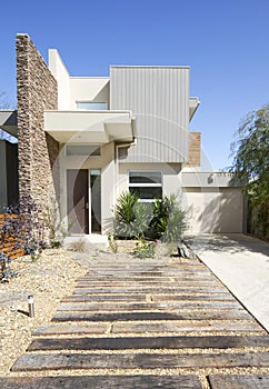 Contemporary double storey townhouse home