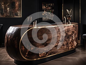 Contemporary elegant bar table design