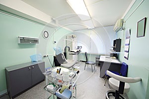 Contemporary empty dental office with dental