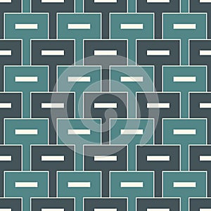 Contemporary geometric seamless pattern. Repeated polygons, rectangles Simple ornament. Modern abstract background