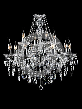 Contemporary glass chandelier