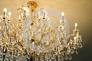 Contemporary glass chandelier