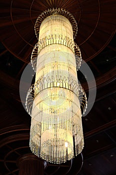 Contemporary glass chandelier