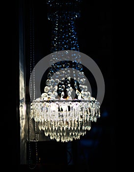 Contemporary glass chandelier