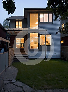 Contemporary house facade photo