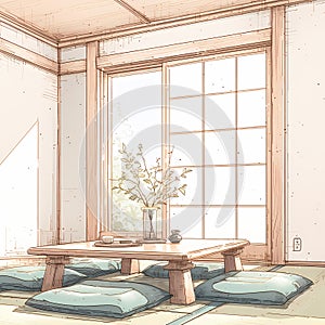 Contemporary Japanese Design - Minimalist Tatami Room