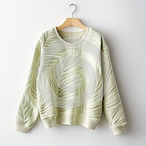 Contemporary Japanese Style Palm Print Pullover Sweater
