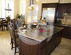 Contemporary kitchen in new modern home