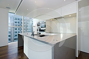 Contemporary kitchen with top spec appliances