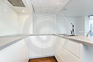 Contemporary kitchen with top spec appliances