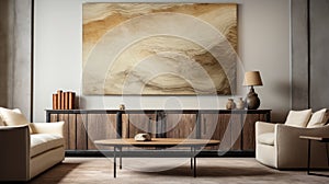 Contemporary Living Room Wall Decor: Artwork By Liam Neff In Natural Wood