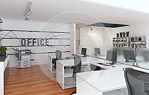 contemporary loft office