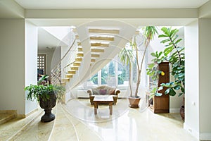 Contemporary luxury mansion photo