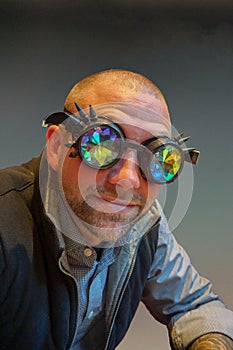 Contemporary Man with Silly Glasses