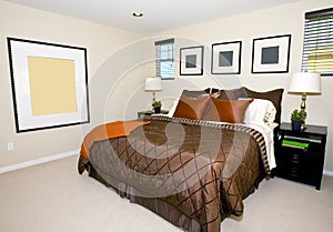 Contemporary master bedroom