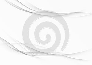 Contemporary modernistic grey swoosh lines layout