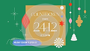 Contemporary New Year Banner Template
