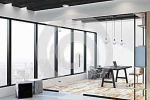 Contemporary office with NY view