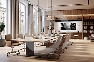 Contemporary office spaces, stylish and functional.