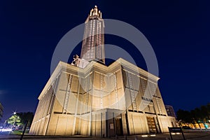 Contemporary Saint Joseph church Le Havre France photo