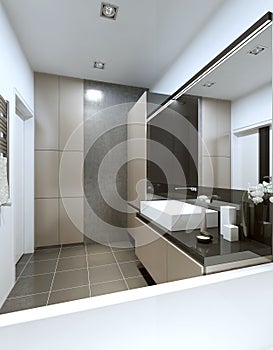 Contemporary style bathroom