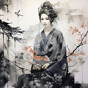Contemporary Sumi-e Painting