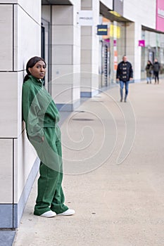 Contemporary Urbanite in Green photo