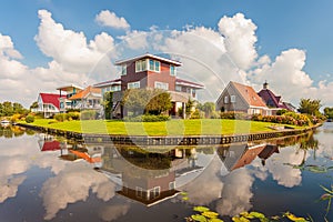 Contemporary villas in the province of Friesland, The Netherlands photo