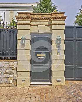 Contemporary wealthy house door