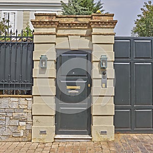 Contemporary wealthy house door