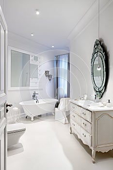 Contemporary White Bathroom