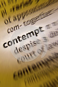 Contempt - Resentment