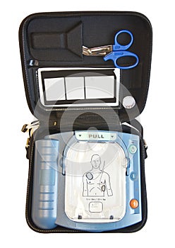 Content of an AED, First Aid Box photo