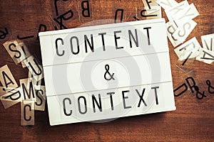 Content and Context on Lightbox