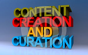 content creation and curation on blue