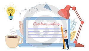 Content creative writing Copywriting and content marketing concept