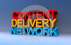 content delivery network on blue