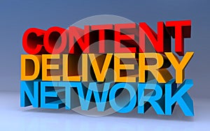 content delivery network on blue